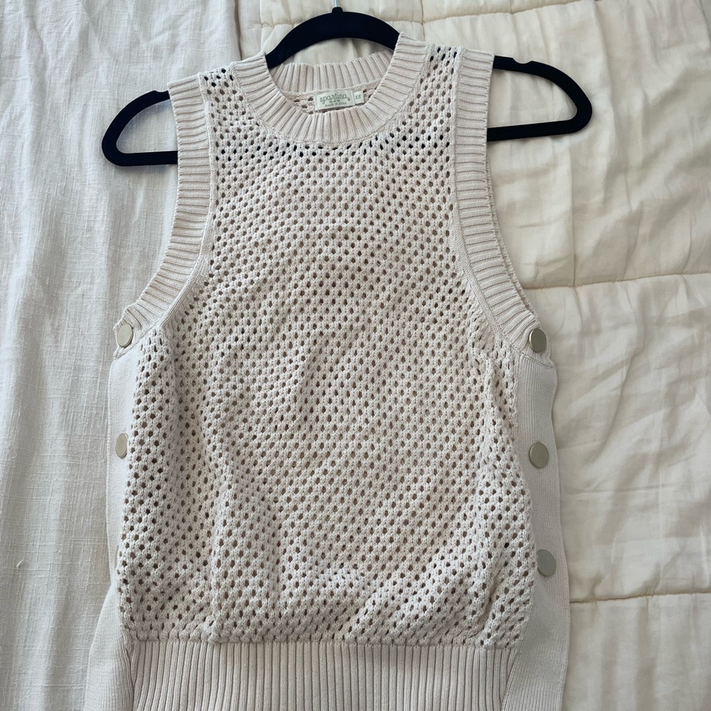 Anette Sweater Vest Sand Dollar